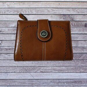 Charm Infinite Women's Brown Snap Closure Bi-Fold Wallet  Classic Neutral